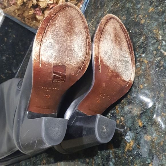 Rag and Bone Lilford Black Leather Boots Size 38 EU 8 US - Picture 8 of 9